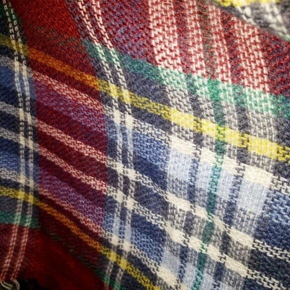 Oversize plaid blanket scarf - Picture 4 of 4